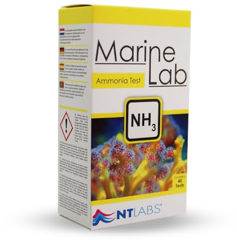 NT Labs Marine Lab Ammonia Water Testing Kit (40 Tests)
