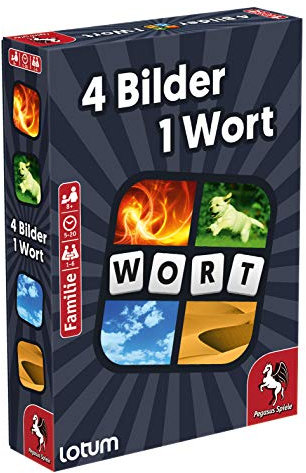 Pegasus Spiele 18323G - 4 Bilder 1 Wort - Das Kartenspiel