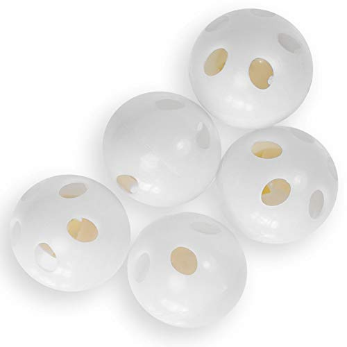 5 Rasselkugeln zum Einnähen Rasselball Stoffspielzeug Kuscheltier-Reparatur Größenwahl, Größe:33mm