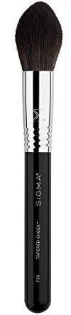 Sigma Beauty F36 Tapered Cheek Makeup Brush - Blending, Contouring and Highlighting Cheekbones - Use for Blush Application or as Setting Powder Brush - Vegan, Hypoallergenic, Synthetic Makeup Brush