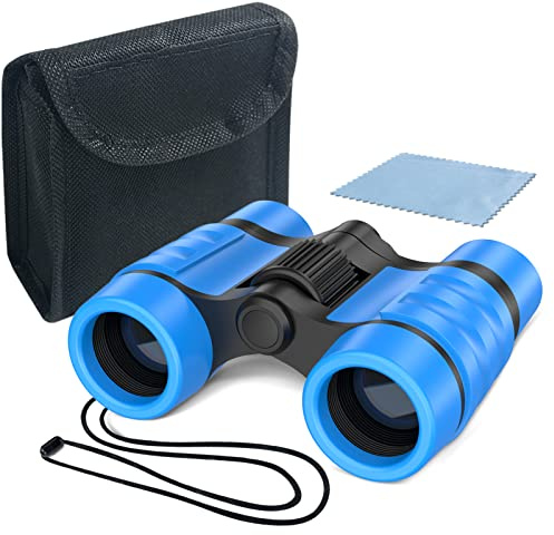 ESSENSON Binocolo per bambini giocattoli regali per età 3, 4, 5, 6, 7, 8, 9, 10+ anni ragazzi ragazze bambini telescopio giocattoli all'aperto per sport e giochi all'aperto, bird watching, regali di