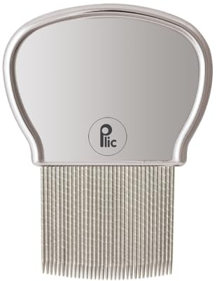 Plic Läusekamm aus Edelstahl ● Effektiv entfernt Läuse und Nissen ● Doppelte mikrogeriffelte Zähne ● Schmerzlos und für alle Haartypen geeignet ● Babys, Kinder und Erwachsene