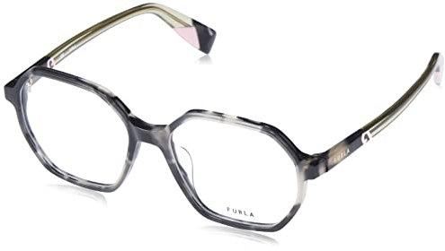 FURLA Damen Vfu578v Sonnenbrille, Shiny Grey/Black Havana, 66