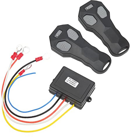 Aramox Winch Controller Set, Kabelloses Winden-Fernbedienungs-Set mit Anzeige, 75 Fuß Reichweite, 12 V, Anti-Interferenz, Universell für Fahrzeuge
