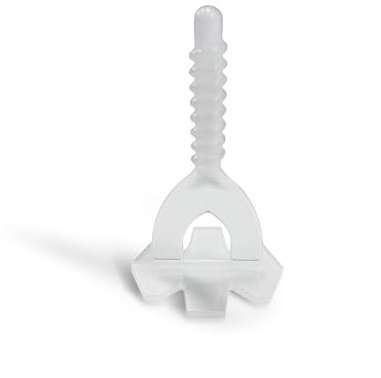 SAXOBOARD - Nivelliersystem, Fliesenverlegehilfe, Verlegehilfe Gewindehauben, Zuglaschen, Fliesen Werkzeug (1,5 mm - 500 Stück Gewindelaschen)