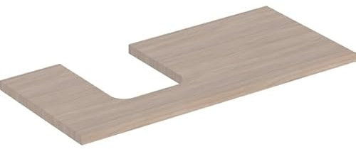 Geberit Waschtisch-Platte One 105x3x47cm, Eiche/Mela Holz, Ausschn li