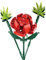 OSDUE 124PCS Bloques de Construcción de Ramo de Rosas, Mini Juego de Ramo de Bloques de Construcción, Plantas Artificiales para Decoración del Hogar, Bloques de Construcción de Plantas Creativas