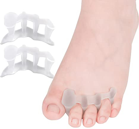 Gel Toe Separators & Bunion Corrector Toe Strengthener DYKOOK 3 Pair of 3 Loops Foot Alignment & Bunion Support,Toe spacers for Correcting Overlapping Toes,Crooked Toes,Hammer Toes