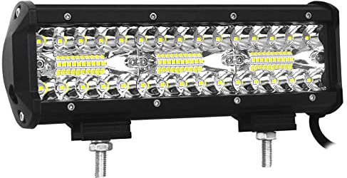 SKYWORLD 9 pulgadas 180W Faro Trabajo LED Focos de Coche 1 piezas,IP67 Impermeable Focos LED Trabajo Tractor,12V Off-road Foco de Trabajo LED para Off road Camión Coche ATV 4x4 Tractor Moto