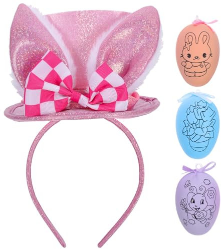 WRITWAA Frühlingsfest Cosplay-requisite Kopfbedeckung Mit Hasenohren Stirnband Für Junge Mädchen Bunny Design Party-verkleidungsrequisite Haarschmuck Mit Hasenohren
