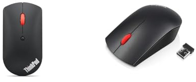 Lenovo ThinkPad Bluetooth Silent Mous, Nicht anwenden. & ThinkPad Essential Wireless Mouse - Black 4X30M56887