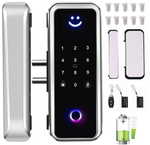 Mihauuke Smart Door Lock,Fingerprint Electronic Touchscreen Lock | Code Door Lock, Touchscreen Door Lock, Anti-Peeking Password, Auto Lock for Front Door, Bedroom, Hotel