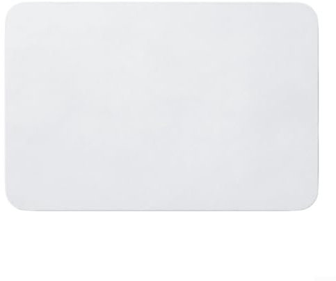 Alfombrilla de baño de piedra de diatomita, 60 x 40 cm, antideslizante, de secado rápido, alfombra de ducha absorbente, para cocina, lavandería, pasillo (blanco)