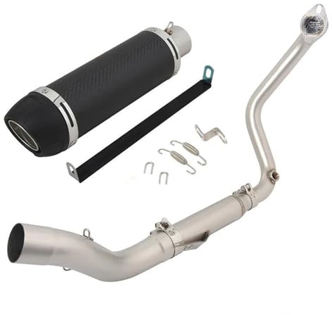 NANGAEBPPW Pour ZONTES GK350 GK350R GK 350 X S T Silencieux Avant Modifié Système D'échappement Complet Pour Moto(ModèleA)
