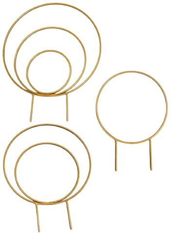 Guaber 3pcs Tralicci Circolari per Pianta in Vaso Arrampicarsi Traliccio Impilabile Supporto in Plastica Interni Supporto Piante Circolari
