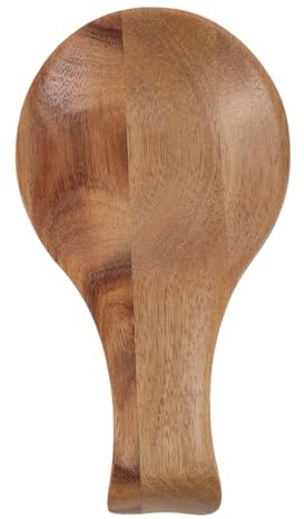 Repose-cuillère en Bois Compact et Rustique Cuisine et Table | Bois, Finition Soignée et Format Portable, Usage Polyvalent Près du Plan de Travail