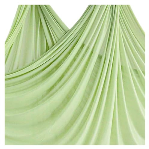 NDSJAIE Columpio Yoga Aereo Hamaca aérea for Yoga voladora de 6m, Columpio Tela, Cinturones antigravedad multifunción for Entrenamiento y Deporte(Bud Green)