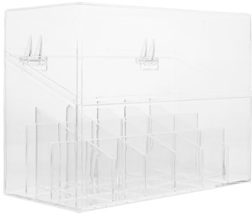 HEATSHAKING Caja de Almacenamiento de Cosméticos Soporte para Lápiz Labial y Compartimentos Organizadores para Uso en Tocador y Oficina