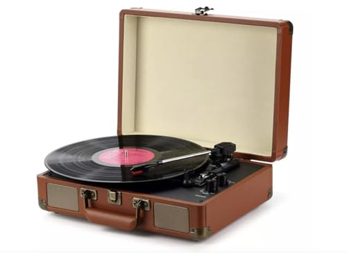 Auryvox Record Player VT80 (Brown)