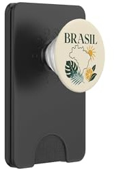 Brasil Brazil Tropical Travel South America Map Sun PopSockets PopWallet for MagSafe