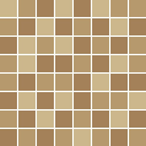 PrintYourHome Fliesenaufkleber für Küche und Bad | Mosaik Sand matt | Fliesenfolie für 20x20cm Fliesen | 56 Stück | Klebefliesen günstig in 1A Qualität