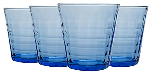 Duralex Verres è Boire Prisme - Gobelets 275 ML pour Eau, jus - Bleu - Paquet de 8