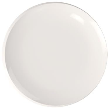 Villeroy & Boch 10-4264-2680 NewMoon Assiette gourmette moderne en porcelaine Blanc 32 cm