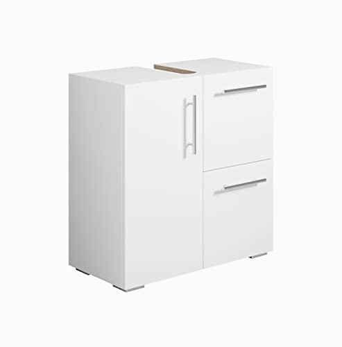 Badplaats B.V. Badezimmer Badmöbel Mars - Weiß - Unterschrank Badmöbelset Badschrank Schrank Waschbeckenunterschrank