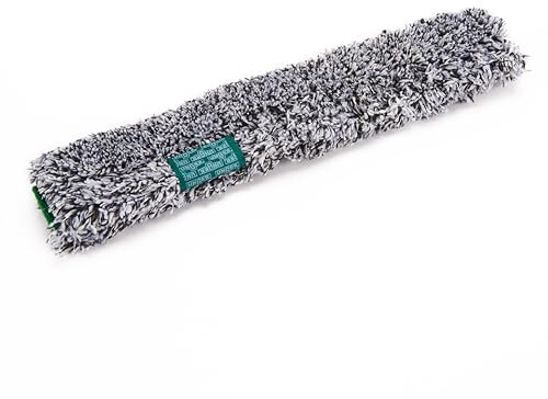 Unger Power Mikrofaserbezug (Breite 25 cm, mit Klettverschluss und Schrubbpad, maschinenwaschbar, trocknergeeignet, Einwascherbezug, Glasreinigung) BS250