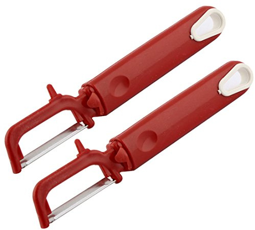 Ruilogod Swivel Designed Household Kitchen Vegetable Tomato Fruit Peeler 2pcs Red (id: 73c ceb b78 962 cff