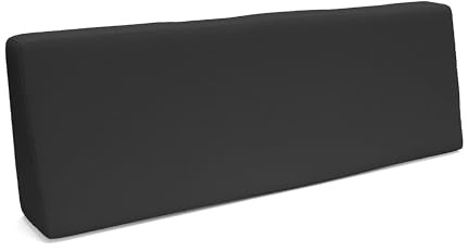 POKAR Palettenkissen Wasserabweisend Palettenauflagen mit abnehmbarem Bezug Palettenauflage Palettenmöbel Palettensofa, Rückenlehne 120x40, Anthrazit