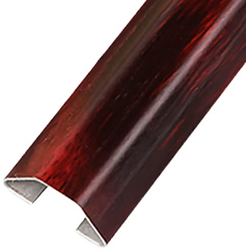ZJMAMA Kabelkanal Kabelabdeckung Hider, Edelstahl-Holzmaserung-Kabel-Concealer, Selbstklebender Kabelkanal, Wandmontiertes TV-Kabelmanagement (Color : Style 1, Size : 10x25x75mm)