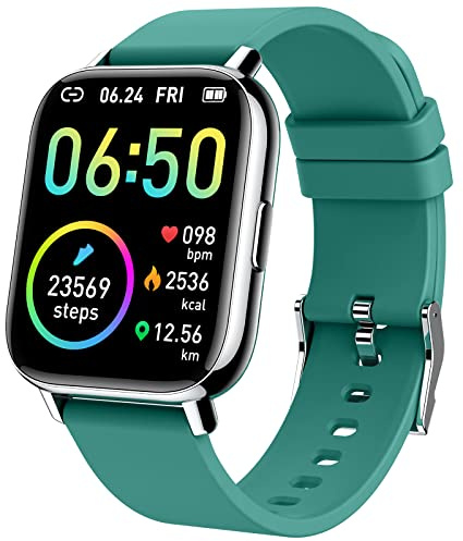 Motast Smart Watch, Fitness Tracker 1.69'' HD for Men Women, Step Counter | Heart Rate & Sleep Monitor, IP68 Waterproof Activity Tracker, Sports Smartwatch for iOS Android, 24 Sports Modes