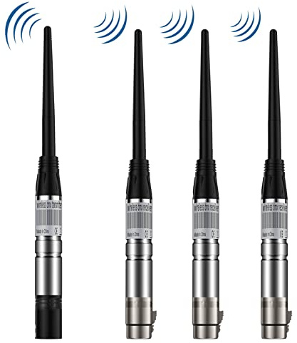 Wireless DMX512 Controller 1er Pack drahtloser DMX Sender Transmitter und 3er Pack Empfänger Receiver 2.4G ISM Männlich/Weiblichen für die Moving Heads LED Bühnenlicht