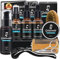 Beard Growth Grooming Care Kit for Men w/Derma Roller Hair Growth,Fathers Gifts Day Set for Dad Him Stocking Fillers Mens Boyfriend Husband w/Beard Oil,Beard Wash/Shampoo,Balm/Wax Comb Brush
