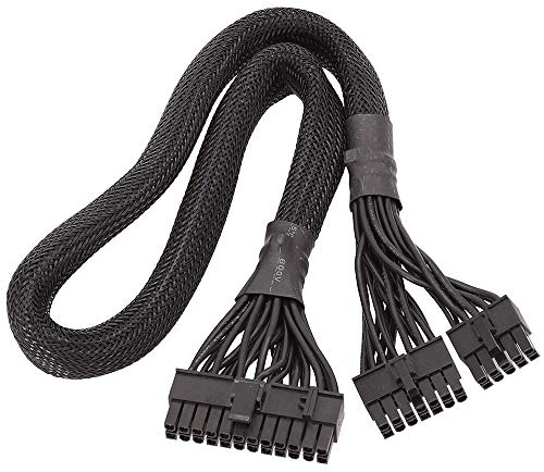 Niniang ATX Power Cable 14+10 Pin to 24 Pin 20+4 Pin PC Power Motherboard Cable for AX1500I AX1200I AX860I AX760I