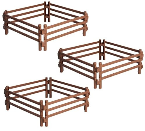 Zaun Panel Spielzeug,Mini Pferd Corral Zaun,Pferdezaun Spielzeug,Koppel Spielzeug,Spielzaun Für Kinder Bauernhof,Miniatur Zaun Bauernhof Spielzeug,Pferd Corral Fechten Zubehör