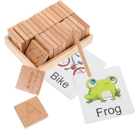 BCOATH 1 Set Lettera Tracing Carte Alfabeto Gioco Di Ortografia Giocattoli Apprendimento Lettera Blocco Gioco Di Ortografia Inglese Ortografia Inglese Giocattoli Per Bambini Alfabeto