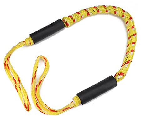 KOROBIE 1 einzeln gelb, weißes und rotes Seil 4, 5, 6 Zoll Kabelbinder, Boots-Kayak-Puffer-elastisches Seil, Motorboot-Festmacher-Seil Schiffs- und Yachtzubehör aus Edelstahl(4 inch Cable Bolt+Rope)