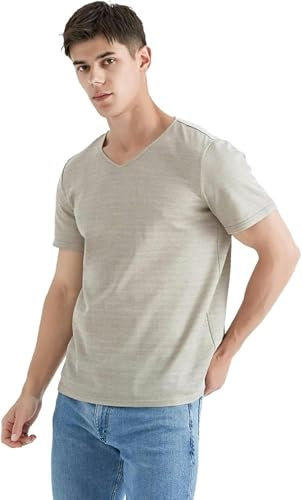 AFLEPCBRQ Herren -T -Shirt, Silberfaser, Elektromagnetische Strahlungsschutzkleidung, Computer/Mobiltelefonschutz/TV -EMF