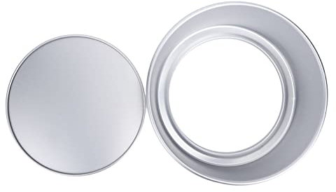 Headerbs Set di Tortiere Rotonde in Alluminio Anodizzato da Forno, di e Antiaderenti per Cheesecake, Mousse e Torte, con Base Rimovibile