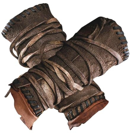 Paire de protège-bras vintage - Protège-bras vintage | Accoudoirs steampunk en cuir synthétique, armure de cosplay réglable, attelles de bras médiévales à lacets, attelles de bras de costume punk