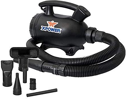XPower Spolverino elettrico per spolverare, asciugare, gonfiare, aspirare, per dettagli auto, computer, foglie, motore ad alte prestazioni, ecologico (A-6)