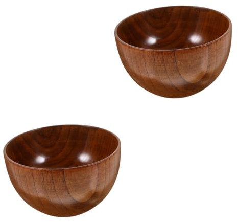IMIKEYA 2 Stück Holzschale Holzschalen Obstschale Brotschale Obstschale Salatschüssel Servierschale Servierschale Schalen Für Küche en
