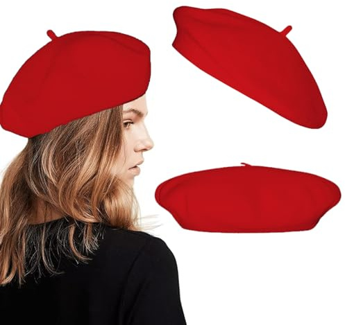 Berretto Francese Lana da Basco Classico, Cappello da Artista