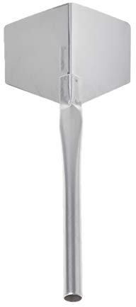 1 paleta de esquina de acero inoxidable con mango de metal de 90 grados para exteriores