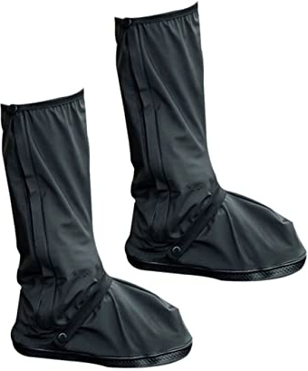 Protector de Zapatos para Lluvia Reutilizable de PVC Negro Talla L