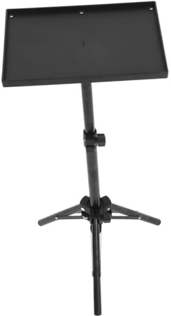 BESPORTBLE Projector Tripod Stand Adjustable Tray Bracket Suitable for Presentations and Home Theatre Iron ABS Material Compact Design for Office Home Studio (18.8in/49cm)