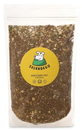 SELVADEGO | Alimento Natural para Perros Inspirado en la Dieta Barf – Carne y Cordero – Alimento Completo seco a Baja Temperatura – Alta Digeribilidad – 800 g