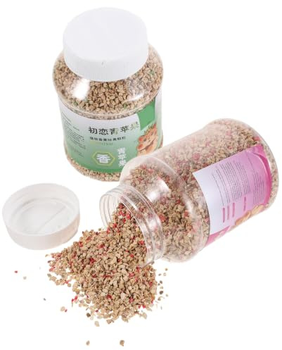 Toyvian Virutas Aromáticas para Jaulas de Animales Pequeños Botellas Fragancia Manzana y Rosa Mejora y Desodoriza la Cama para Hámsteres Conejos Reptiles y Frescura Prolongada para